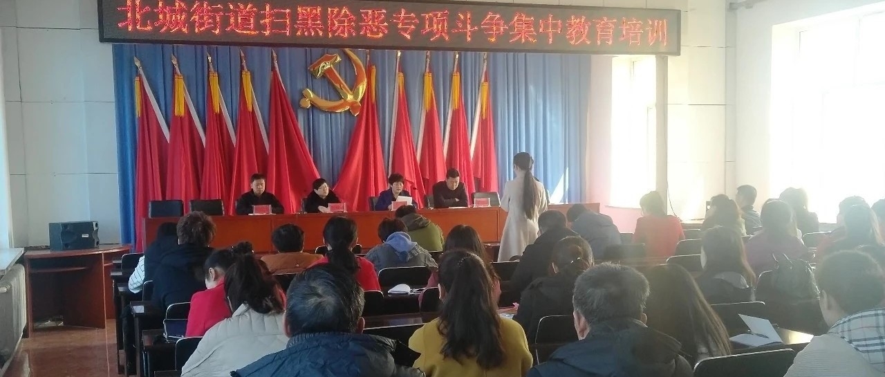 北城街道开展“扫黑除恶”专项斗争集中教育活动
