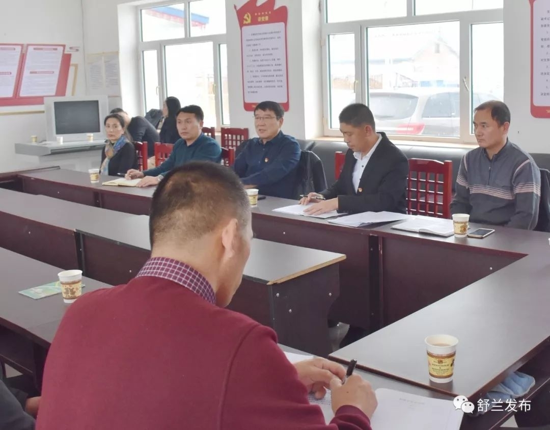 【不忘初心 牢记使命】舒兰市人大常委会主任杨文坦参加指导新安乡石河村主题教育专题组织生活会