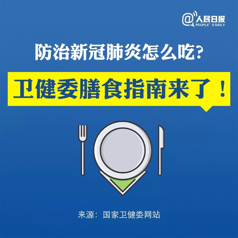 【收藏】防治新冠肺炎怎么吃？卫健委膳食指南来了！