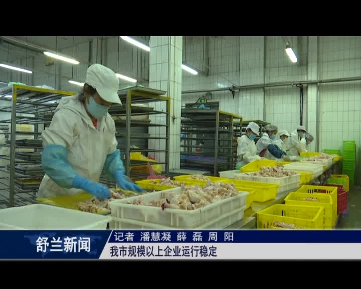 舒兰市规模以上企业运行稳定