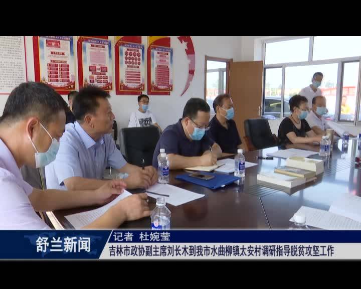 吉林市政协副主席刘长木到舒兰市水曲柳镇太安村调研指导脱贫攻坚工作