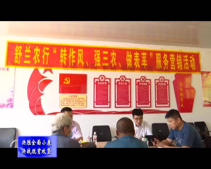 吉林市农业银行到朝阳镇兴安村开展农户信息建档工作