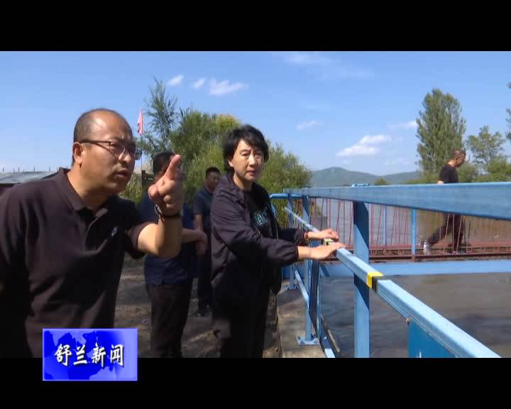 舒兰市市长金华深入一线查看台风受灾情况并指导防风防汛工作
