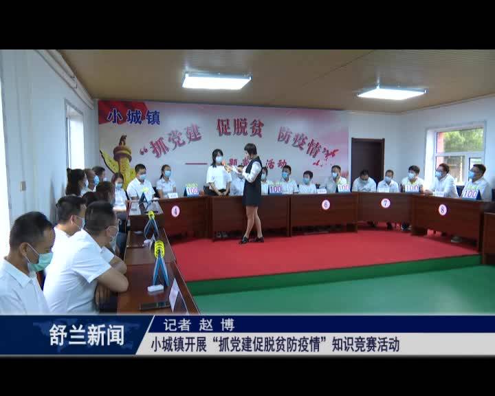 小城镇开展“抓党建促脱贫防疫情”知识竞赛活动