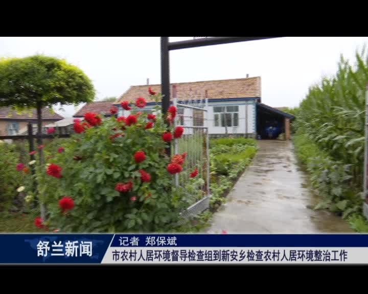 舒兰市农村人居环境督导检查组到新安乡检查农村人居环境整治工作