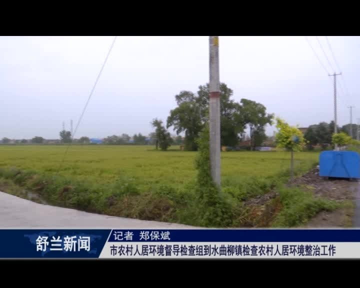舒兰市农村人居环境督导检查组到水曲柳镇检查农村人居环境整治工作