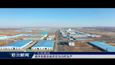 舒兰市多家企业开足马力忙生产