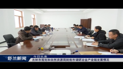 吉林市规划和自然资源局到舒兰市调研冶金产业链发展情况