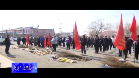 朝阳镇开展“擦亮党员身份 助力‘七边’治理”主题党日活动
