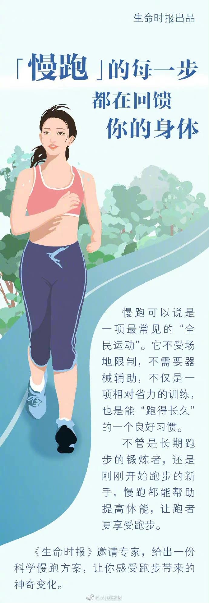 【#慢跑的每一步都在回馈你的身体#】