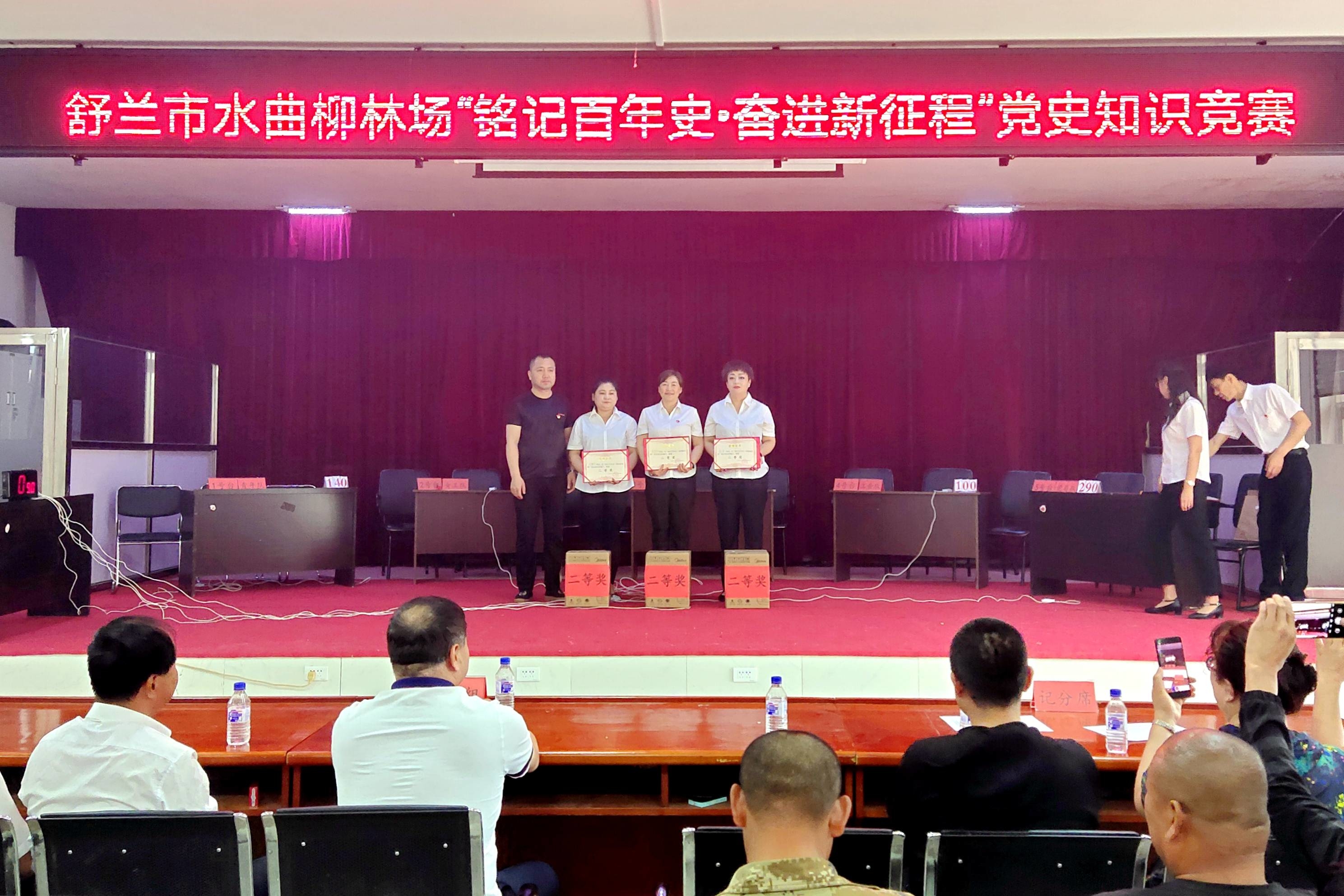 舒兰市水曲柳林场开展“铭记百年史·奋进新征程” 党史知识竞赛活动