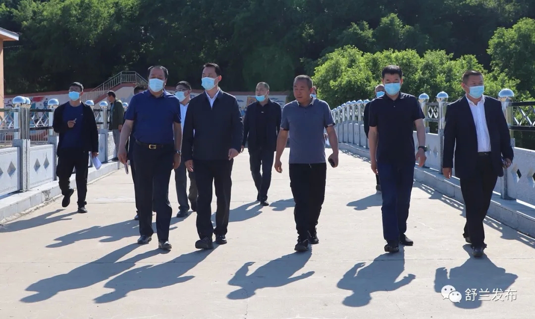 吉林市委常委、舒兰市委书记张静辉视察防汛工作