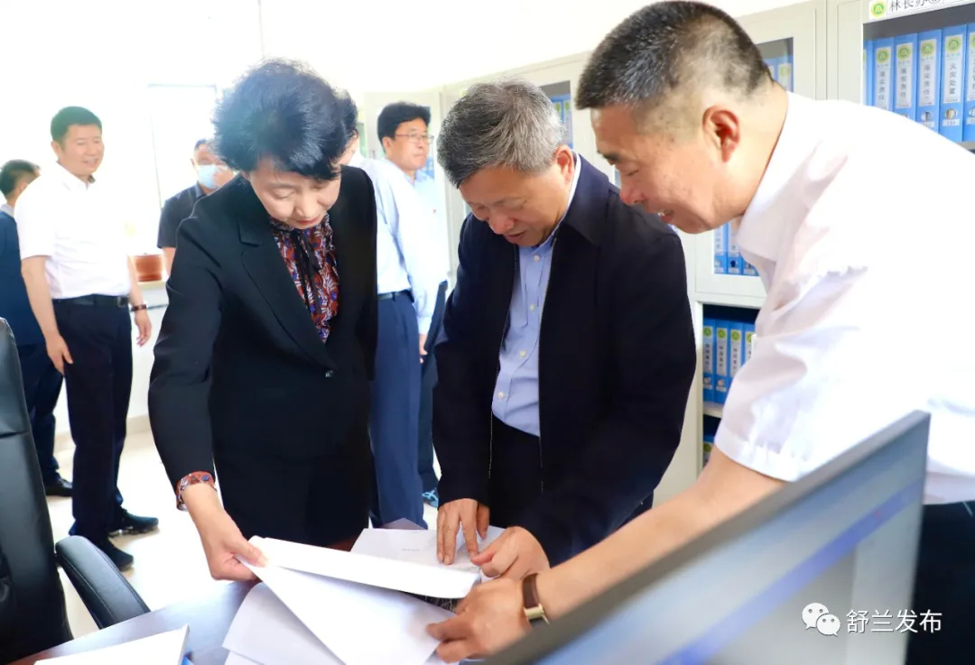 吉林省林草局党组书记杨海廷赴舒兰市开展林长制工作调研