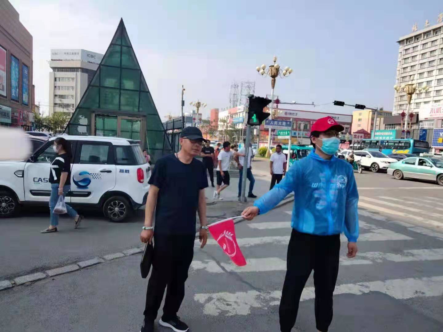 舒兰市林业局开展文明交通劝导志愿服务活动