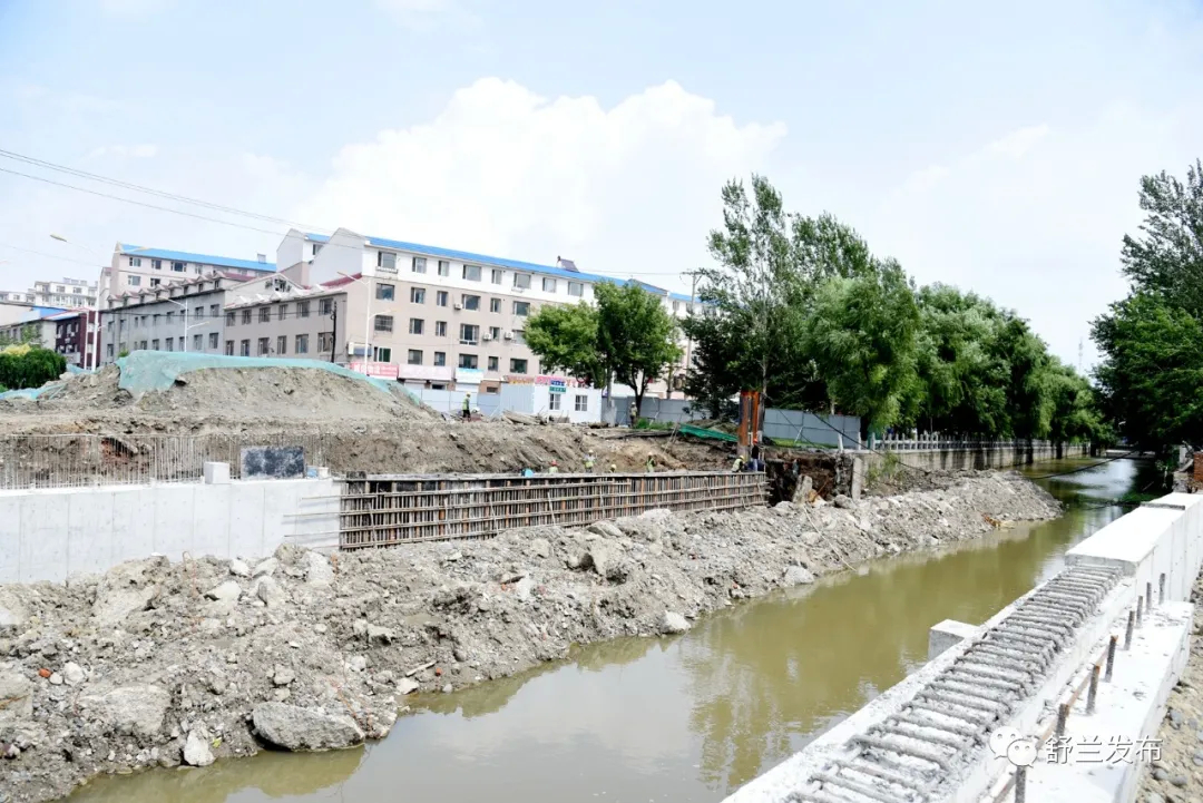欧亚大街交通环岛和跨顺水河桥工程进展来了