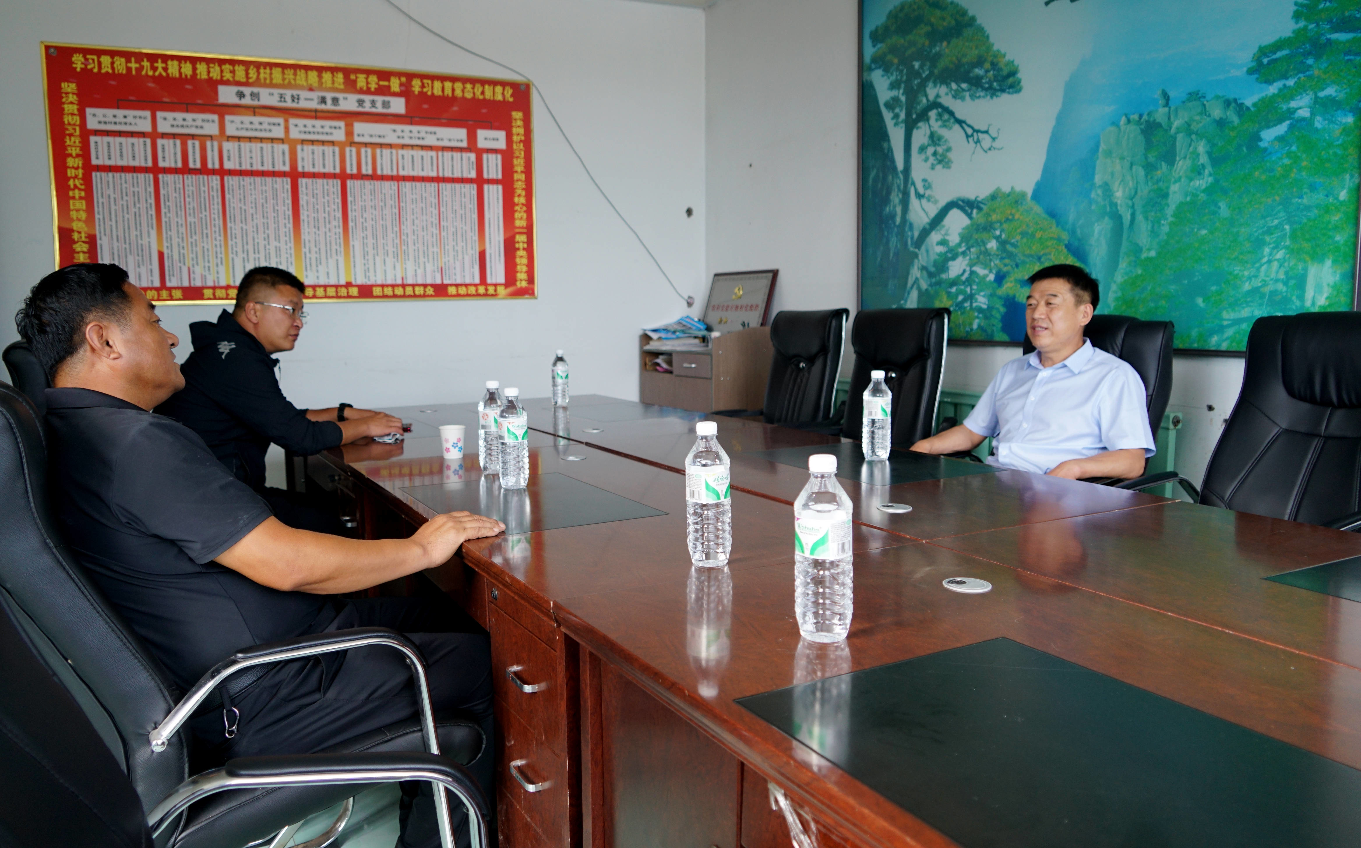 舒兰市领导到法特镇党支部联系点调研指导党建工作