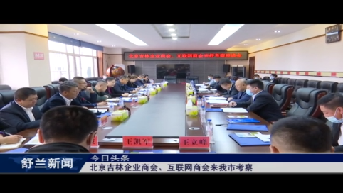 北京吉林企业商会、互联网商会来舒兰市考察