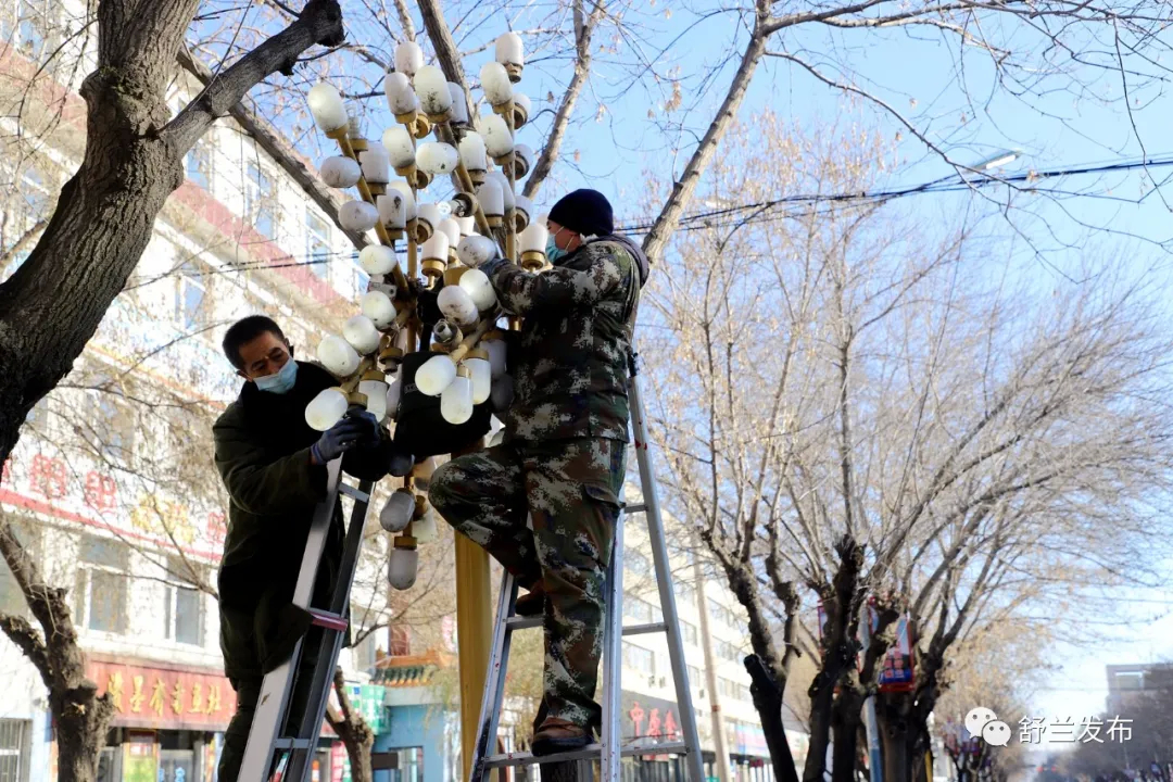 民生丨舒兰市加强路灯设施检修 为城市增光添彩
