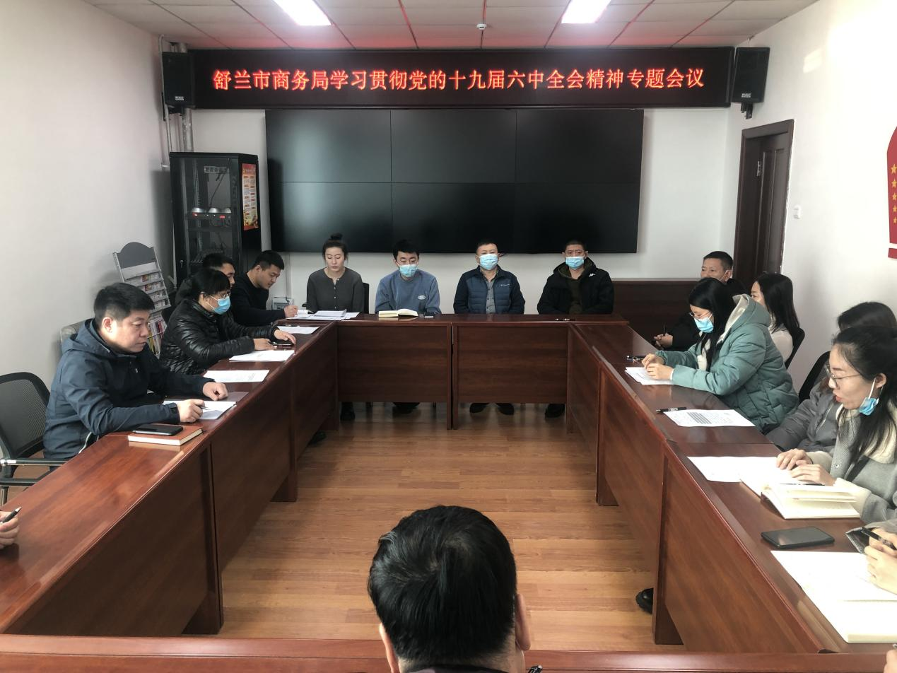 深入学习党的十九届六中全会精神 为舒兰市经济社会发展贡献力量