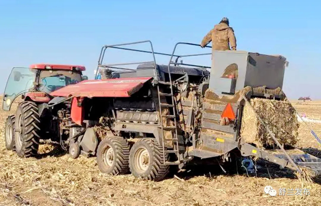 舒兰市法特镇积极推进秸秆离田综合利用工作