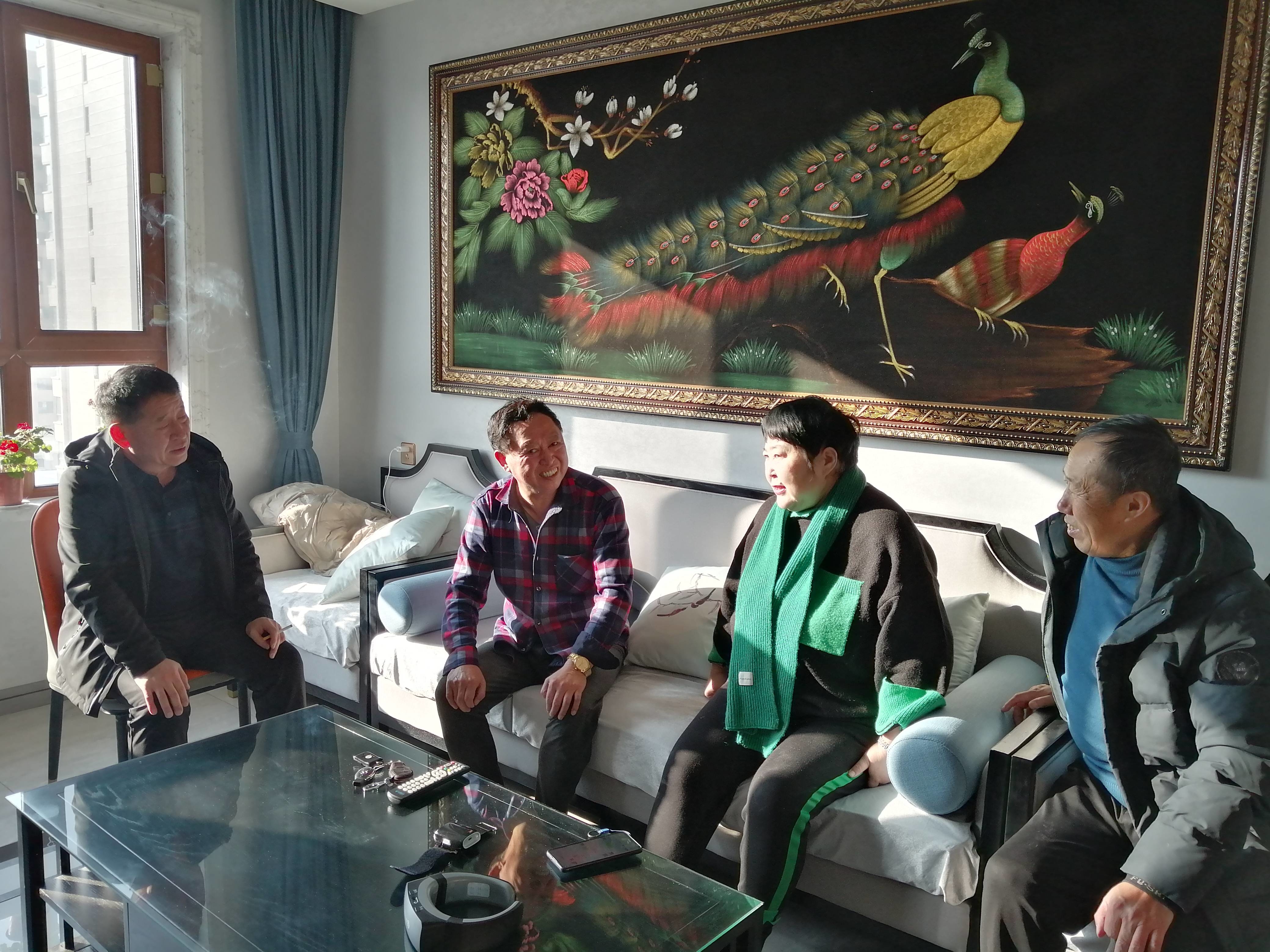 舒兰市作协春节前走访慰问老会员 浓浓关爱显真情