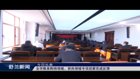 舒兰市粮食购销领域、供热领域专项巡察完成反馈