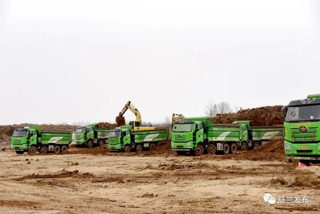 项目建设进行时丨舒兰市白鹅产业园争分夺秒建设忙