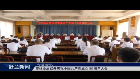 舒兰市林业局召开庆祝中国共产党成立101周年大会