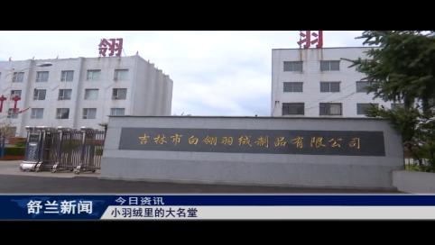 舒兰：小羽绒里的大名堂