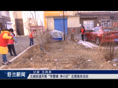 我为群众办实事丨舒兰市北城街道开展&ldquo;学雷锋 净小区&rdquo;志愿服务活动