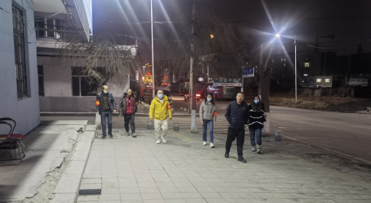 创城进行时丨舒兰市北城街道开展网格夜巡志愿服务活动
