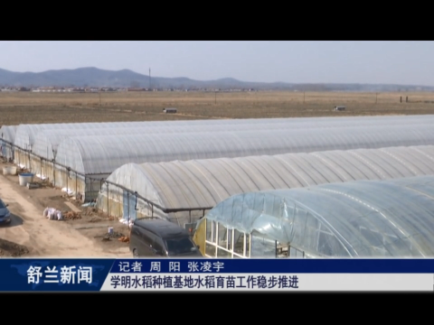 ​丰收有底气丨舒兰市学明水稻种植基地育苗工作稳步推进