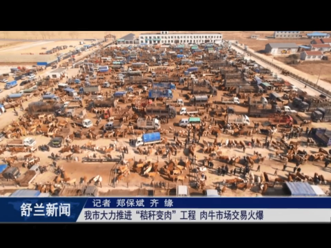 乡村振兴&middot;筑梦舒兰丨舒兰市大力推进&ldquo;秸秆变肉&rdquo;工程 肉牛市场交易火爆