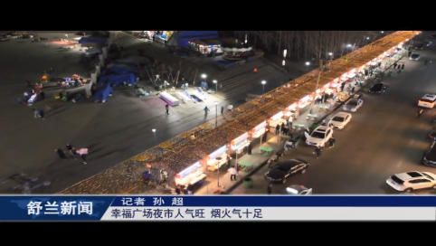 舒兰：幸福广场夜市人气旺 烟火气十足
