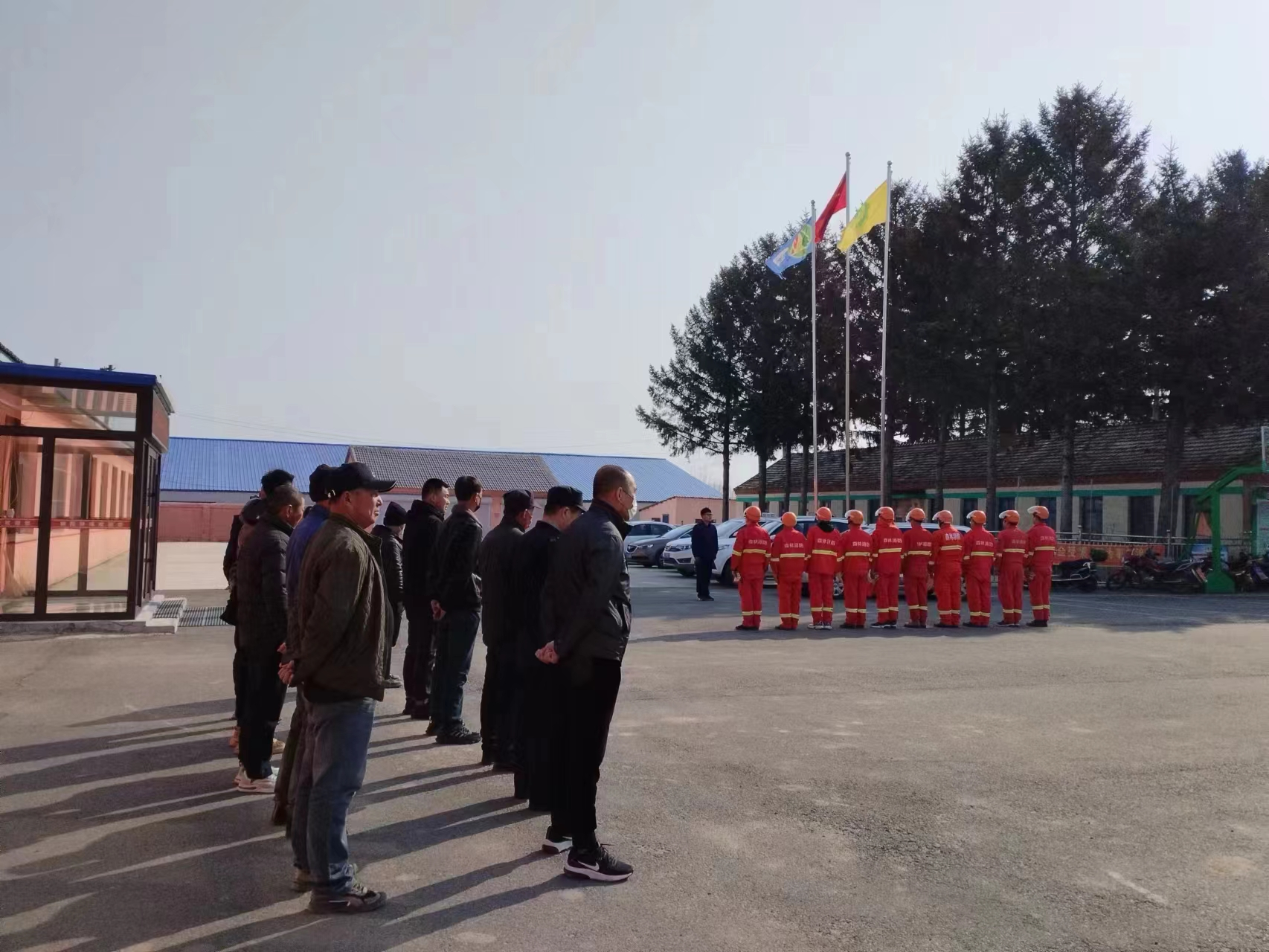 舒兰市朝阳镇开展防火演练