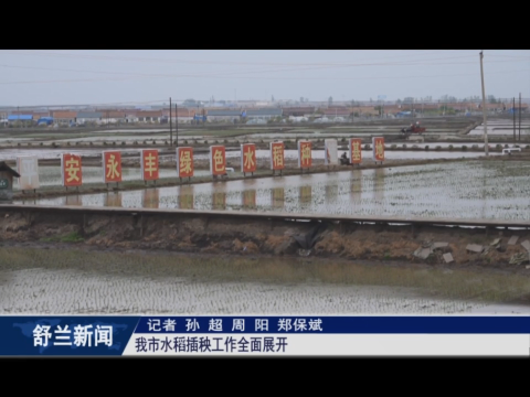 春耕正当时丨舒兰市水稻插秧工作全面展开