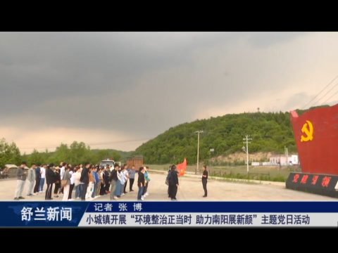 人居环境整治丨舒兰市小城镇开展&ldquo;环境整治正当时 助力南阳展新颜&rdquo;主题党日活动