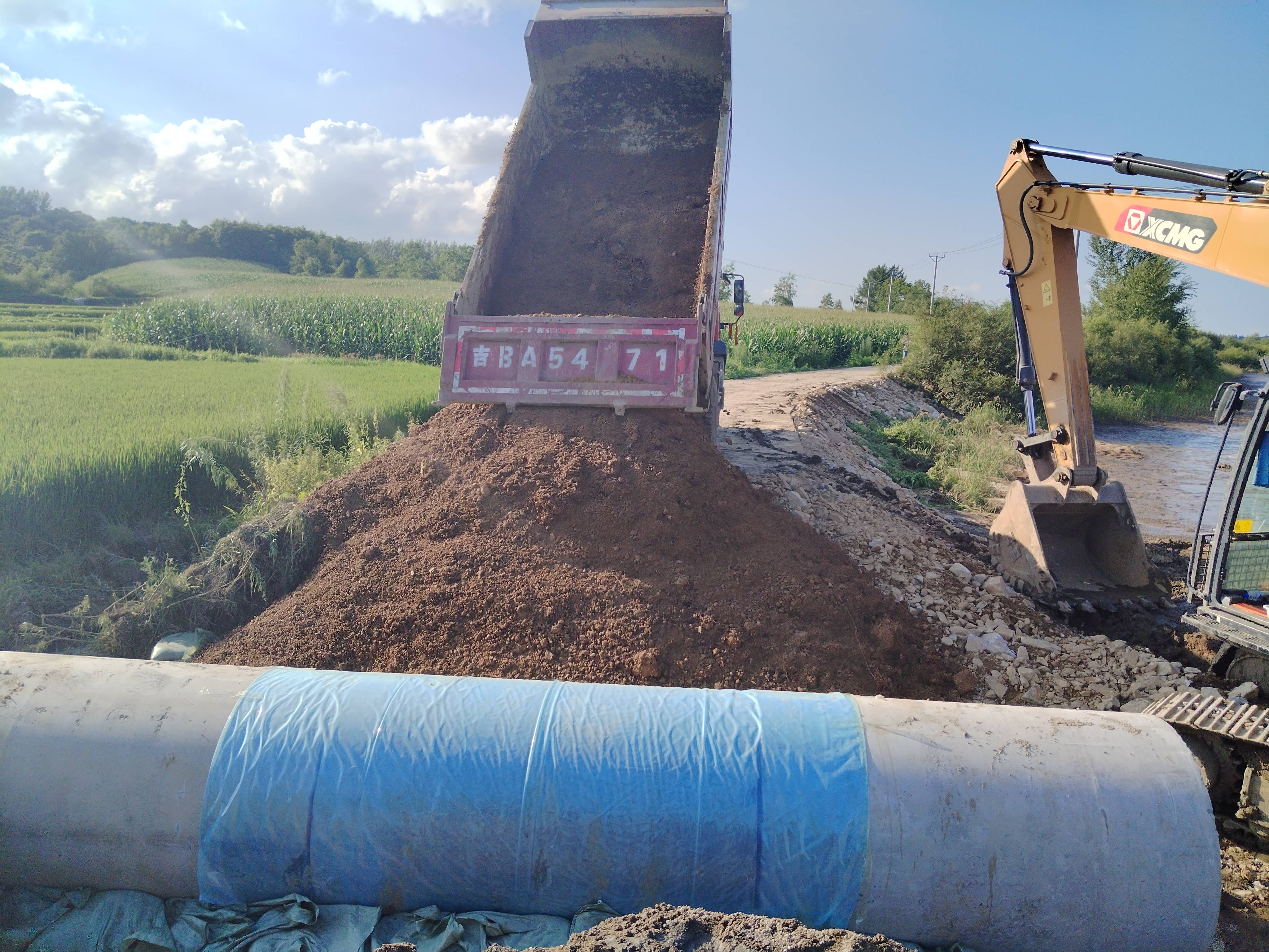 舒兰市保安水库水毁路段恢复通车