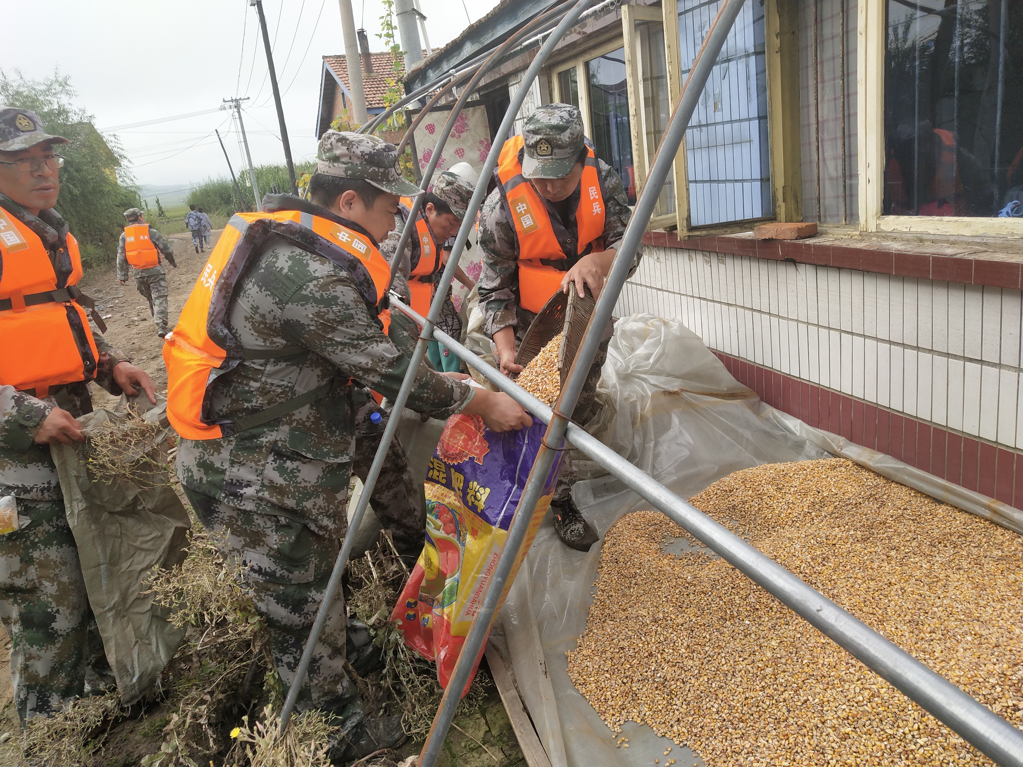 红石林业民兵驰援舒兰