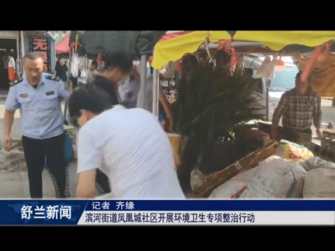 人居环境整治丨舒兰市滨河街道凤凰城社区开展环境卫生专项整治行动