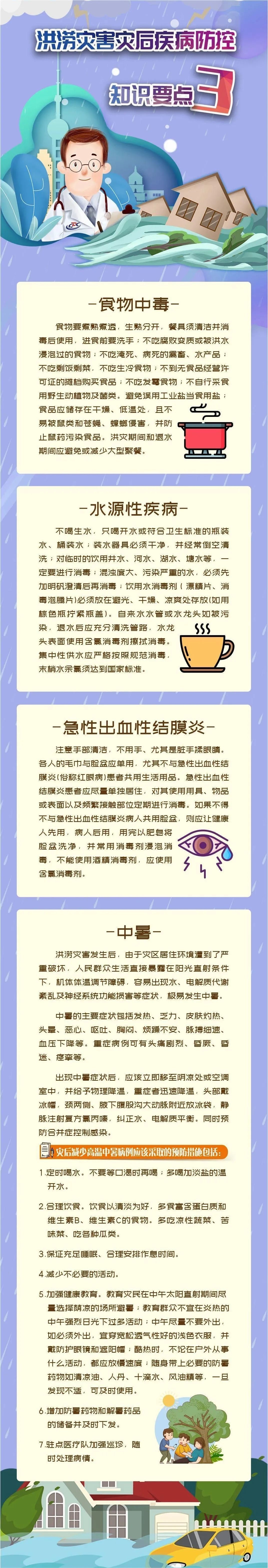 洪涝灾害灾后疾病防控知识要点