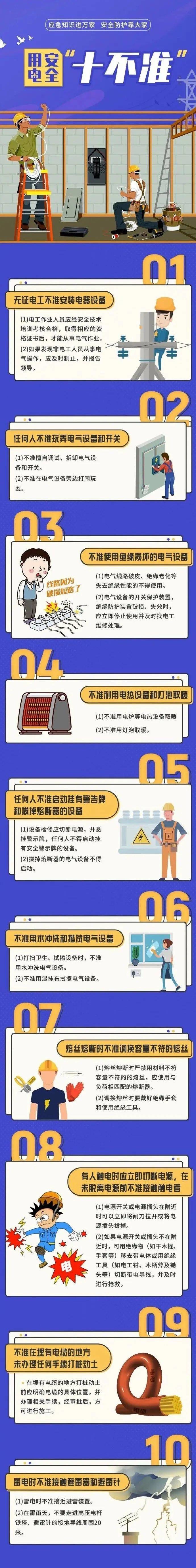 灾后重建要注意用电安全