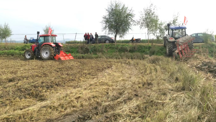 万众一心 重建家园丨舒兰市农业农村局开展农作物秸秆碎混还田作业