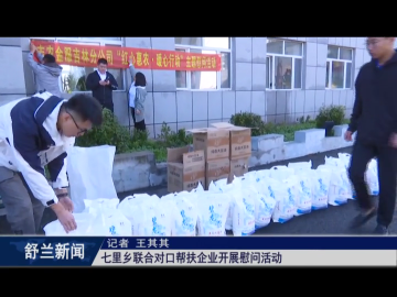 万众一心 重建家园&middot;七里篇丨舒兰市七里乡联合对口帮扶企业开展慰问活动