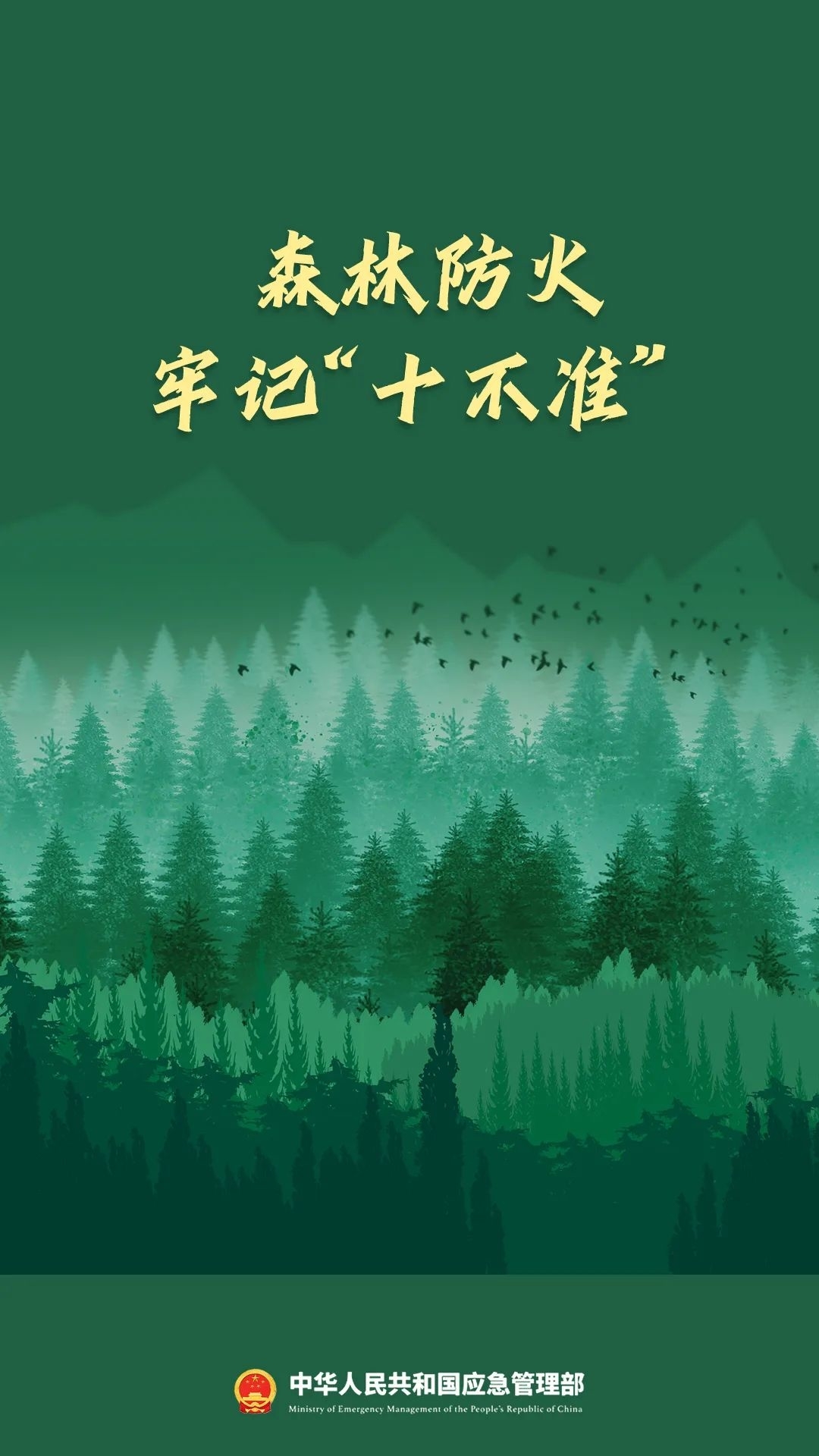 森林防火十不准