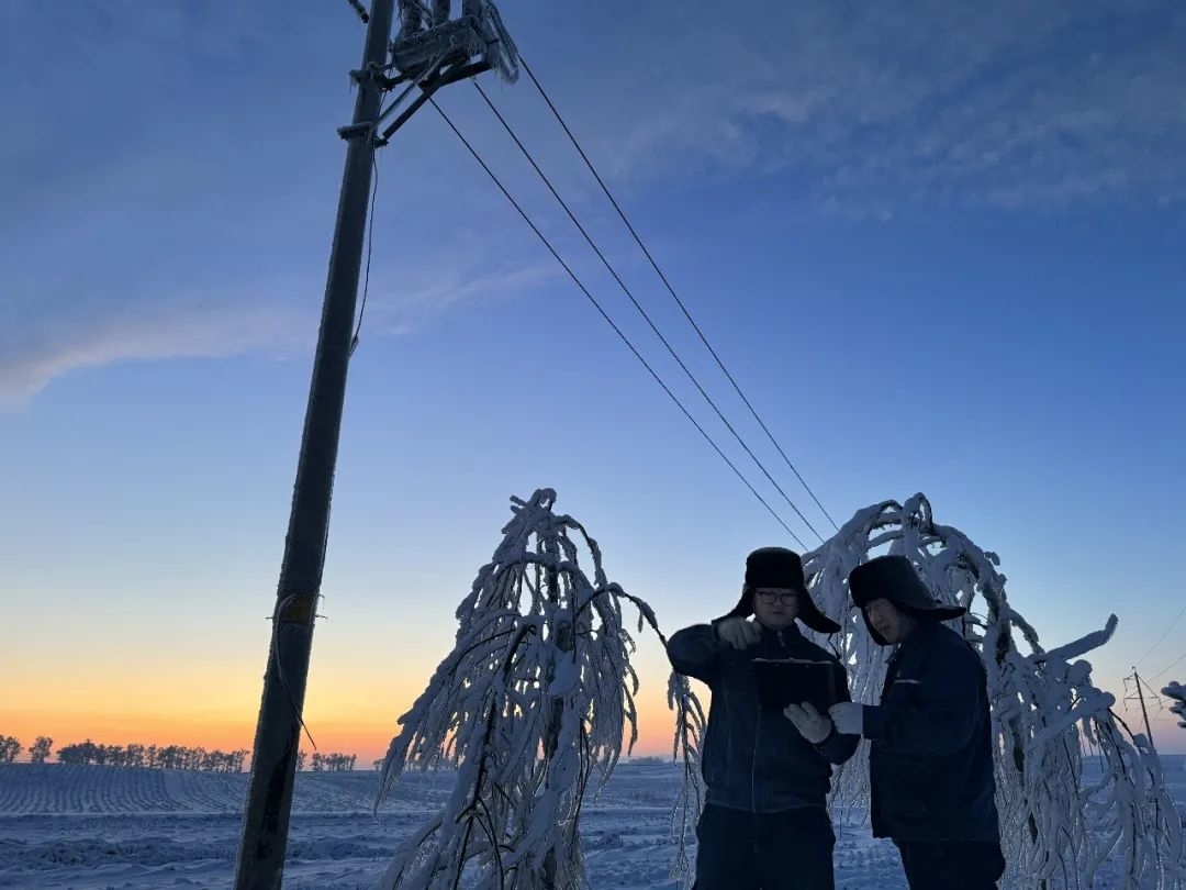 国网舒兰市供电公司：踏雪巡护战严寒 不畏风雪保供电