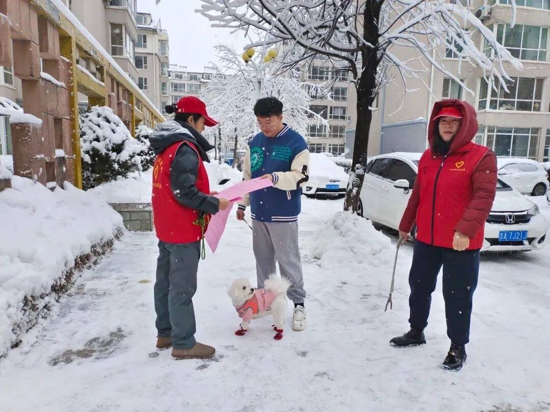 创城进行时丨舒兰市滨河街道开展文明养犬志愿服务活动