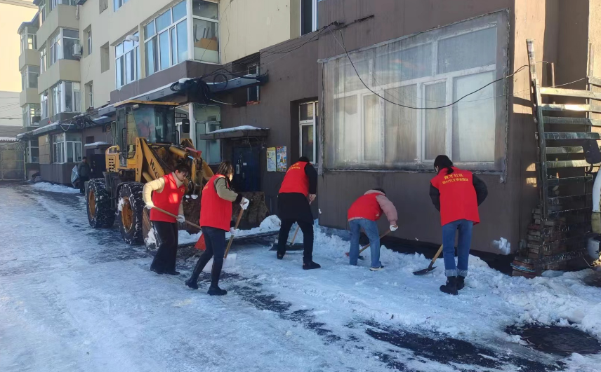 创城进行时丨舒兰市北城街道：清雪除冰助创城 志愿同行护平安