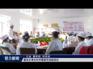 舒兰市新安乡秀水村开展厨艺技能培训