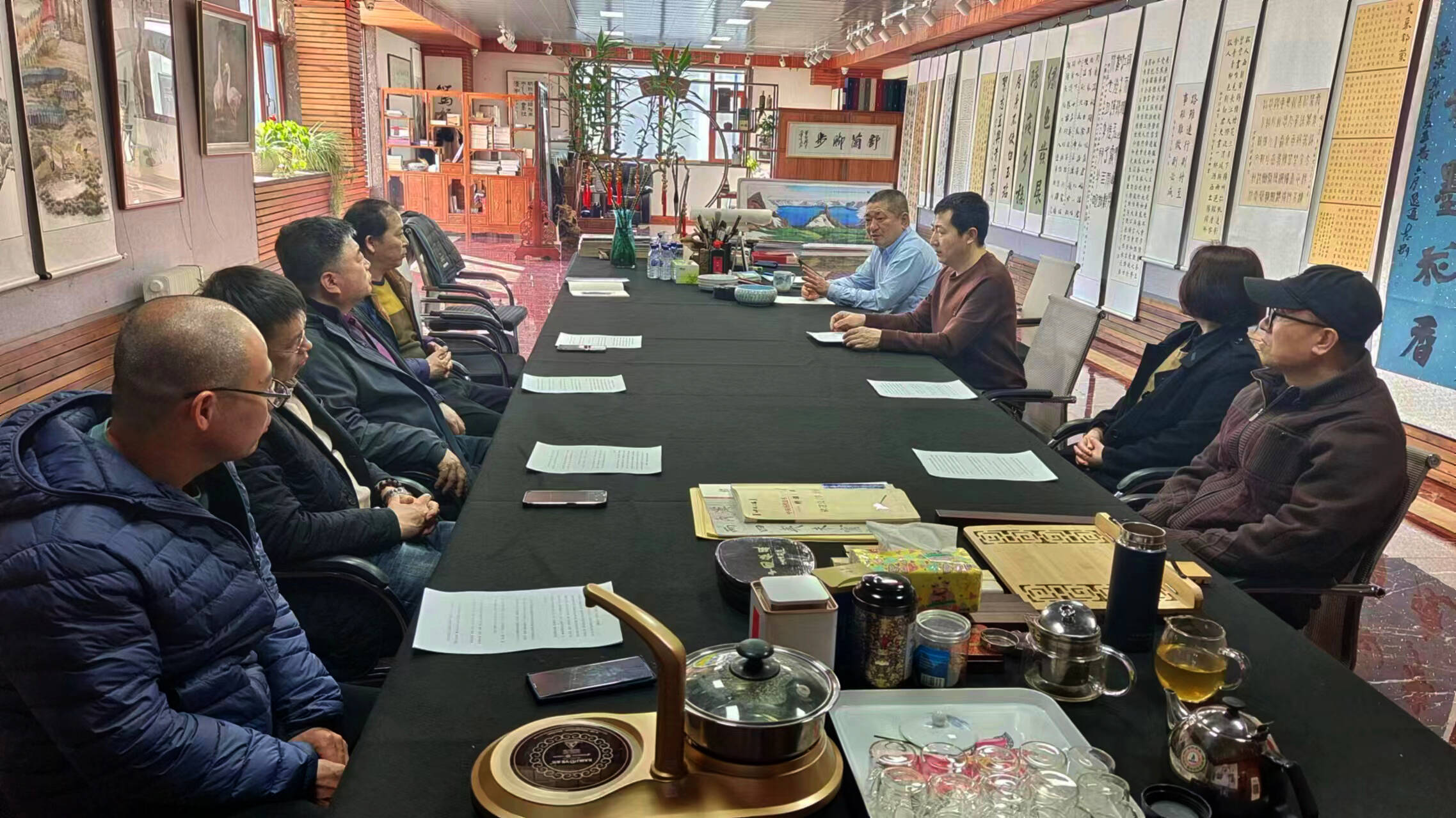 舒兰市书法家协会召开2024年第一次主席团会议